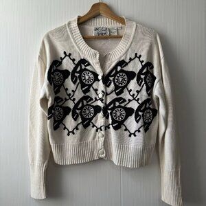 Michael Simon Telephones Novelty 90’s Knit Sweater